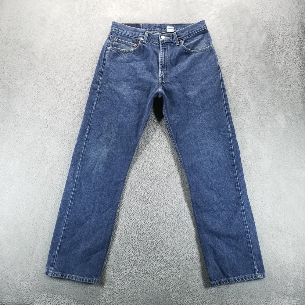 VTG Levis 505 Jeans Mens 34x31 Blue Regular Straight Y2K Dark‎ Wash Mid Rise